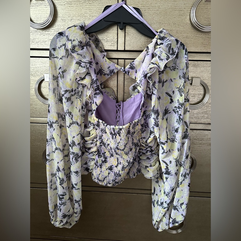 🛍️SALE🛍️ Free People Flower Power Printed Boho Top - Picture 5 of 7